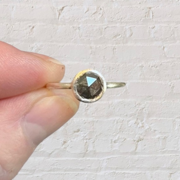 Gray Rosecut Diamond Ring - Picture 4 of 7